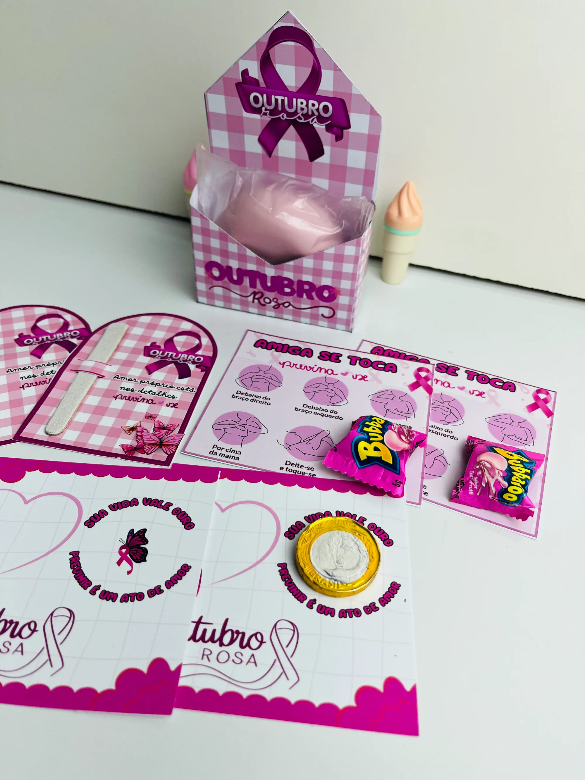LEMBRANCINHA OUTUBRO ROSA – ANOS INICIAIS - ATIVIDADE LUDICA💗 — amostra 3: O Outubro Rosa é um convite para lembrar a…