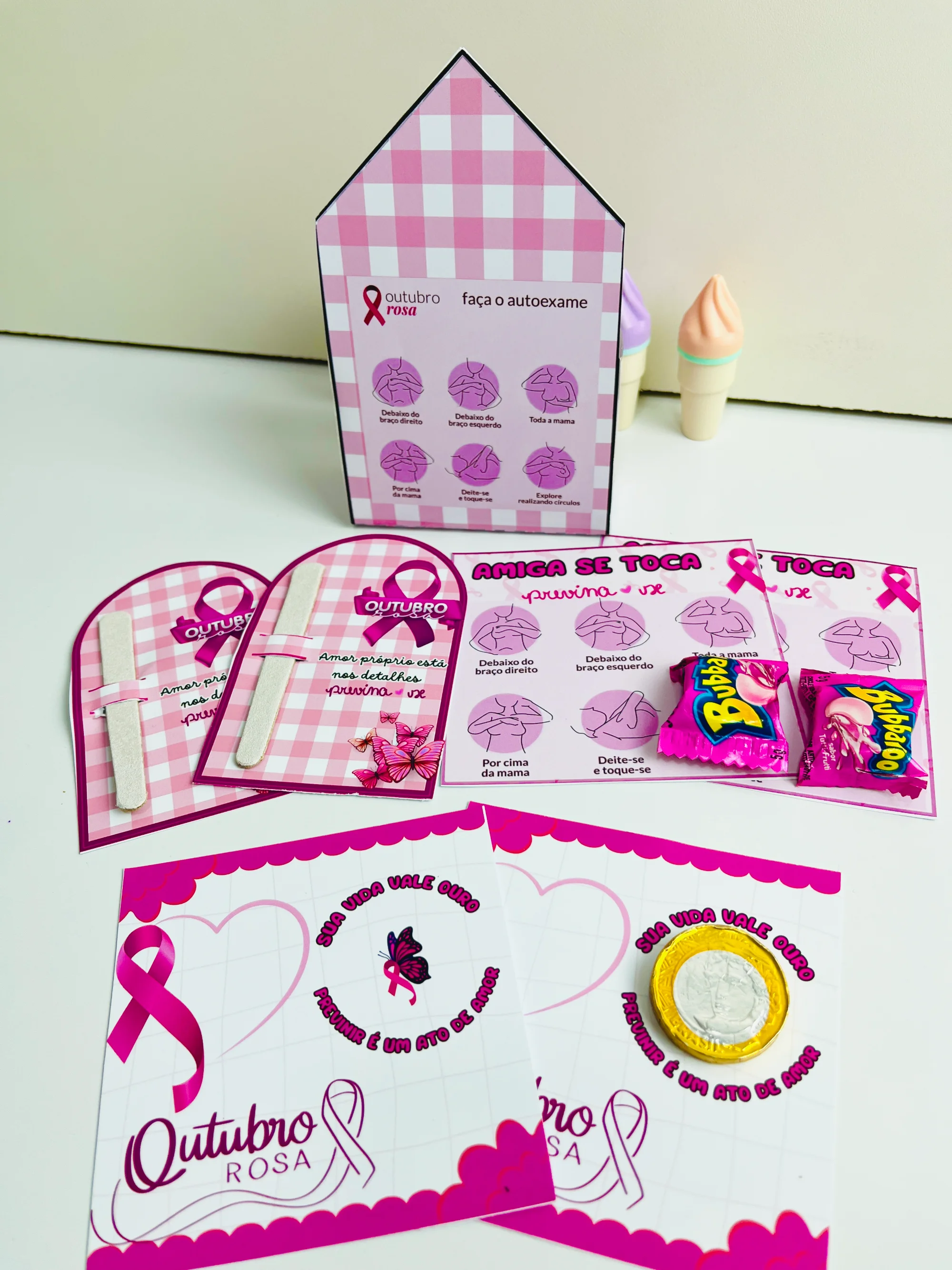 LEMBRANCINHA OUTUBRO ROSA – ANOS INICIAIS - ATIVIDADE LUDICA💗 — amostra 7: O Outubro Rosa é um convite para lembrar a…