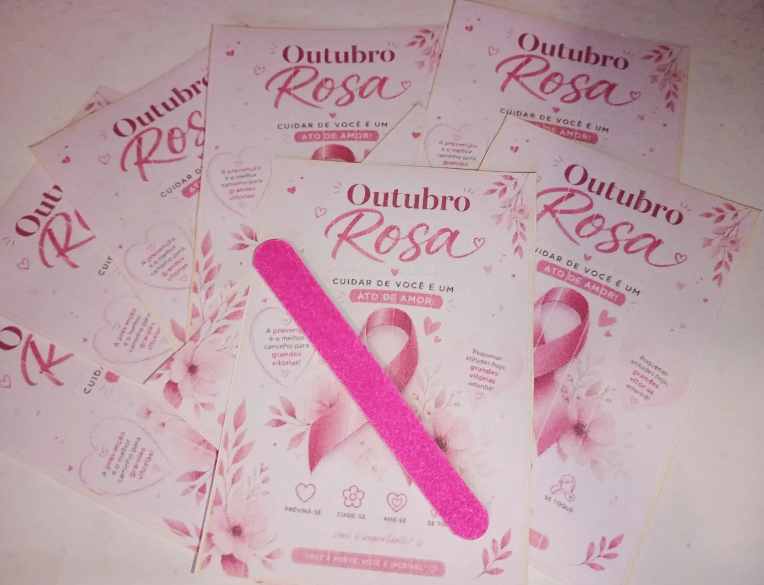 LEMBRANCINHA OUTUBRO ROSA PRONTO PARA IMPRIMIR pdf — amostra 2: Lembrancinha Outubro Rosa pronta para imprimir em PDF