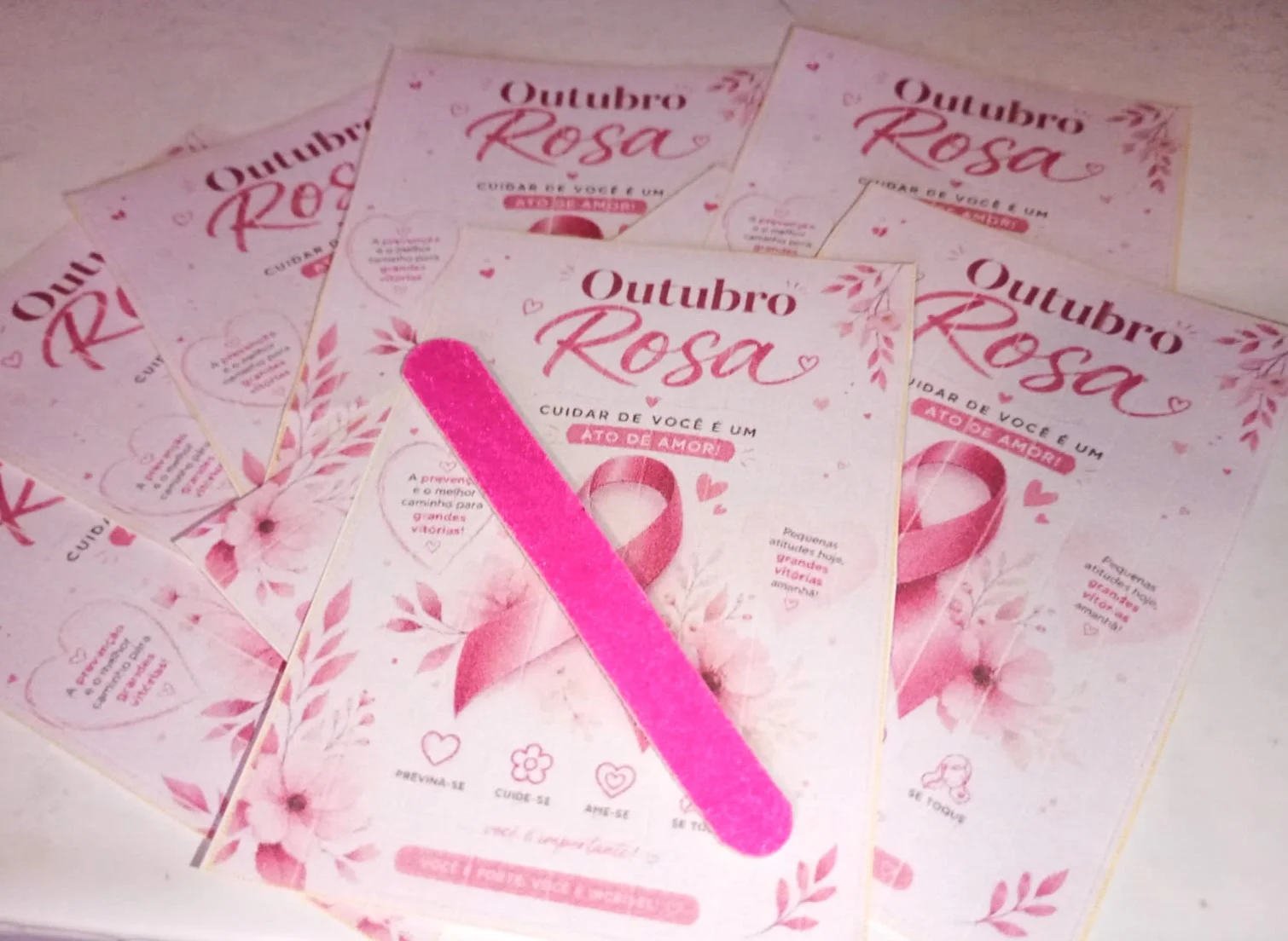 LEMBRANCINHA OUTUBRO ROSA PRONTO PARA IMPRIMIR pdf — amostra 3: Lembrancinha Outubro Rosa pronta para imprimir em PDF