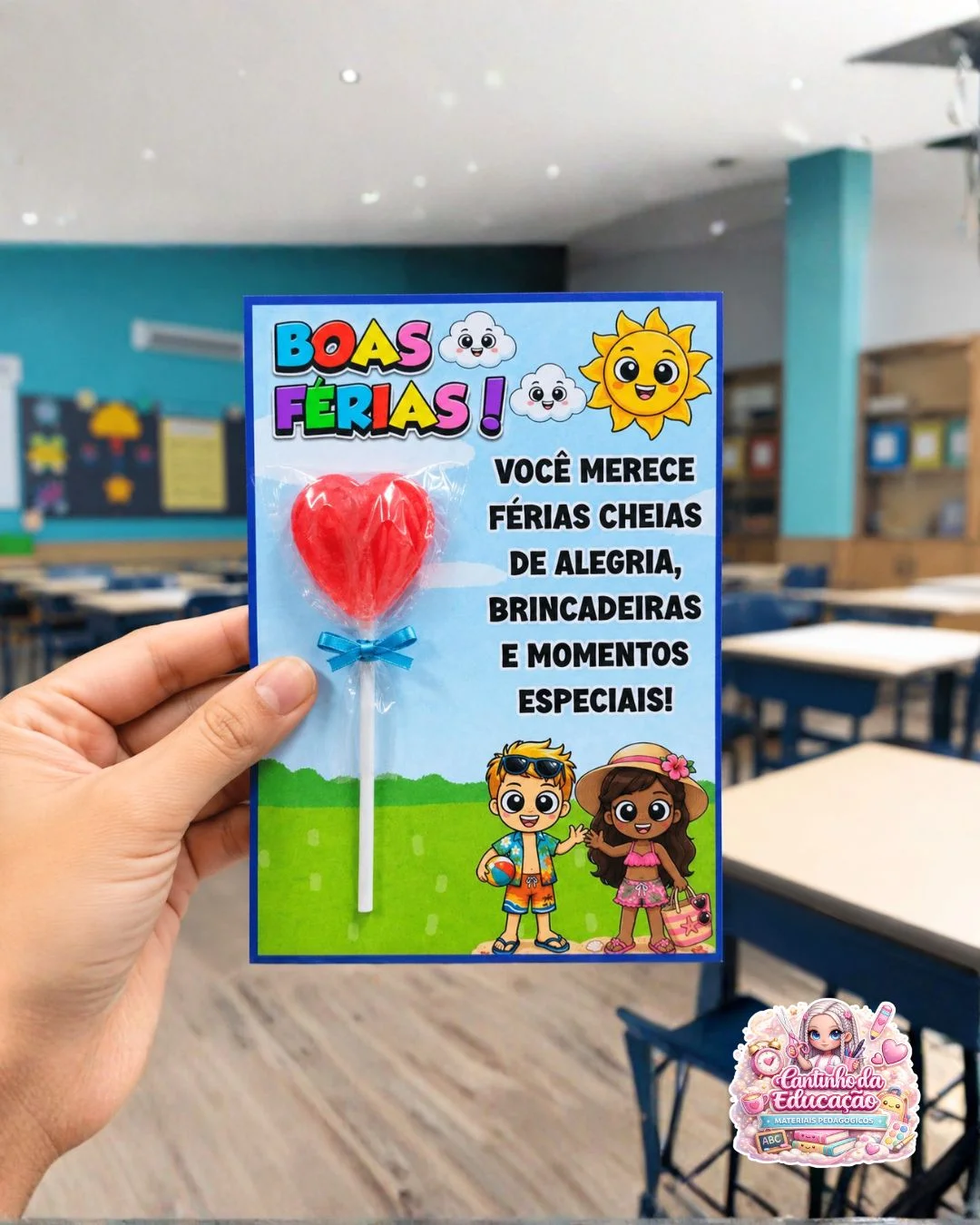 LEMBRANCINHA PARA FÉRIAS - CARTÃO BOAS FÉRIAS — amostra 3: Encante seus alunos com lembrancinhas especiais para celebrar a… LEMBRANCINHA PARA FÉRIAS - CARTÃO BOAS FÉRIAS — amostra 3: Encante seus alunos com lembrancinhas especiais para celebrar a…