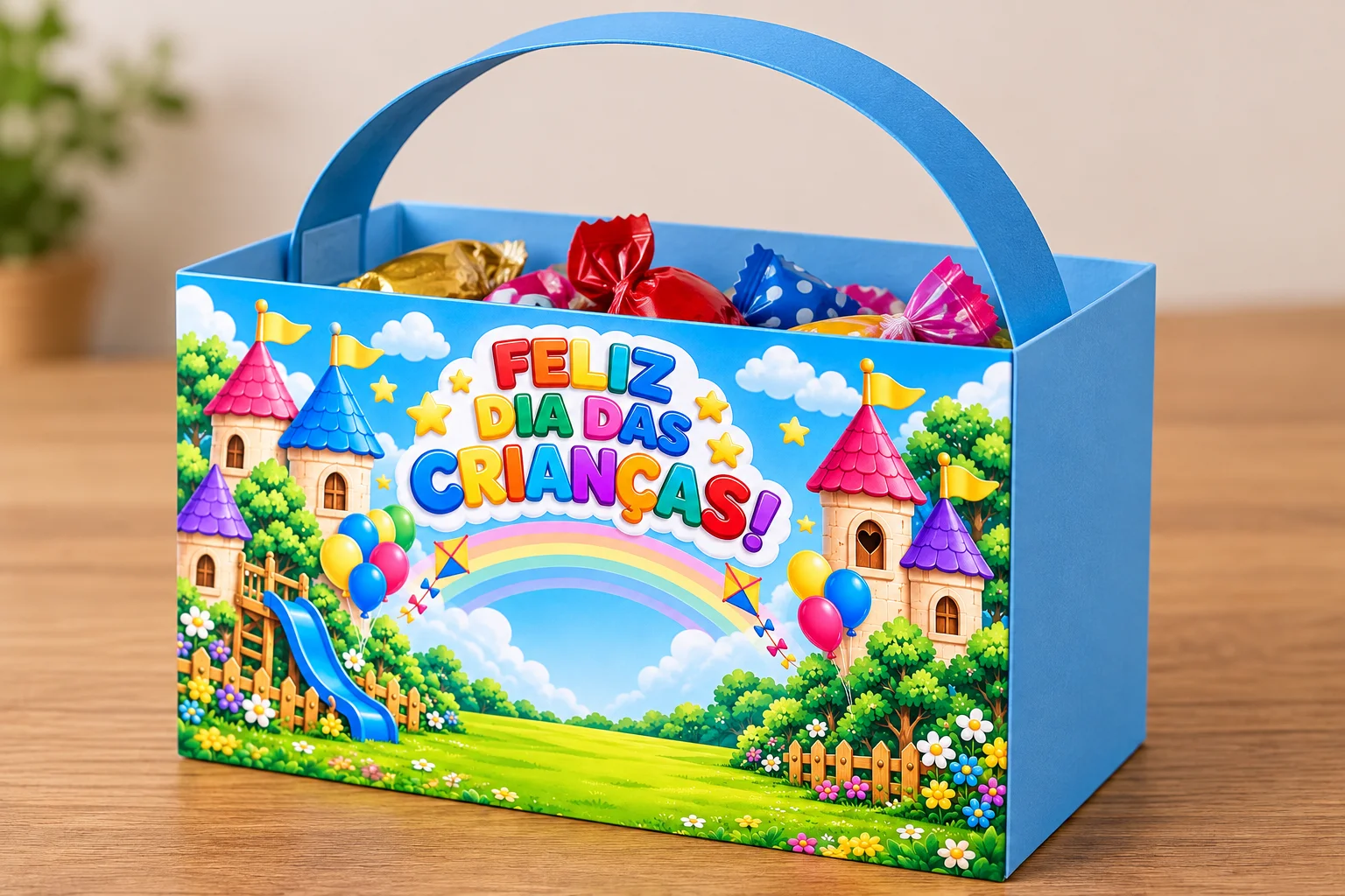 lembrancinha para o dia das crianças com tema castelo — capa do material