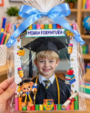 Lembrancinha retrato de formatura em PDF para imprimir — capa do material
