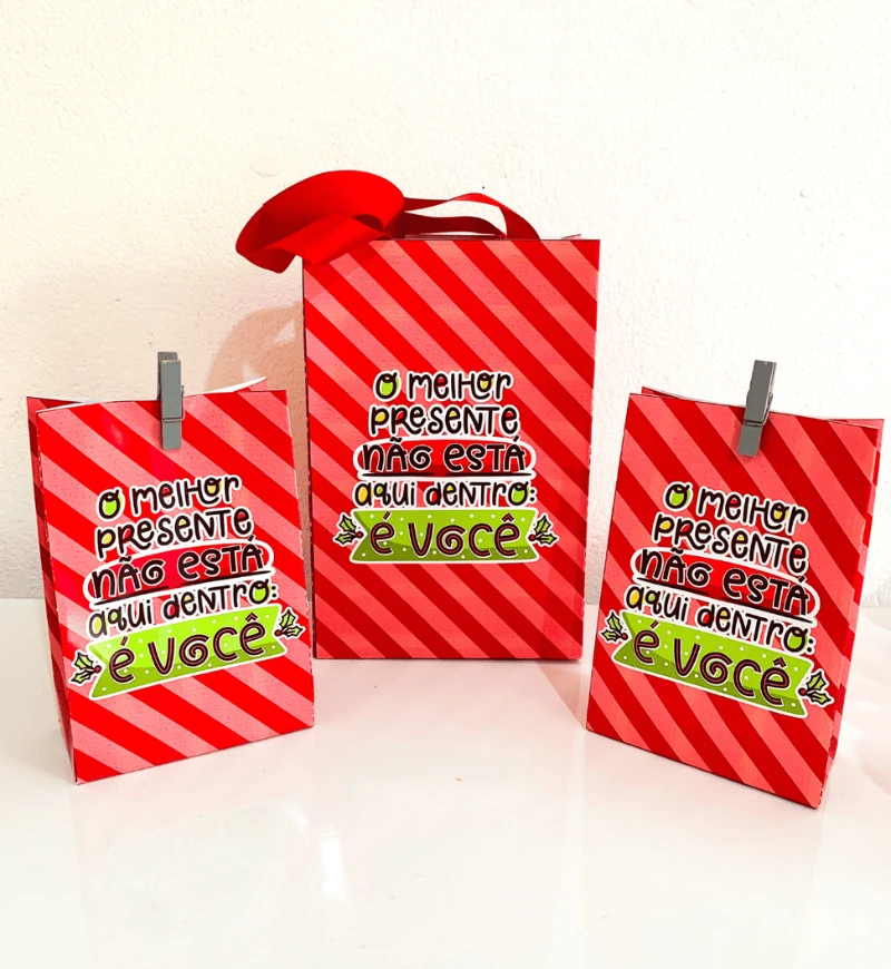Lembrancinhas de Natal: kit em PDF para imprimir — amostra 6: Prepare presentes para crianças e equipe escolar com um kit…