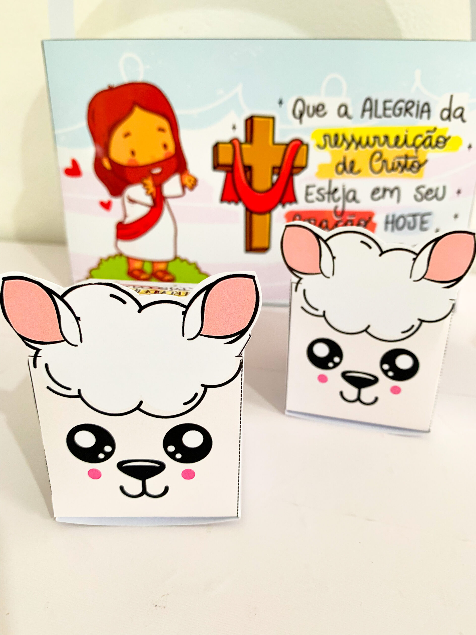 Lembrancinhas de Páscoa Cristã para imprimir — Anos Iniciais — amostra 7: Prepare a entrega de lembrancinhas de Páscoa…