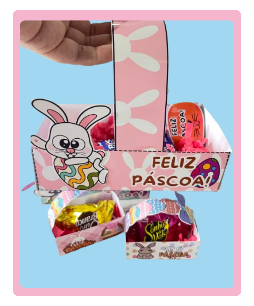Lembrancinhas de Páscoa para imprimir — amostra 1: Uma opção prática para a Páscoa na escola