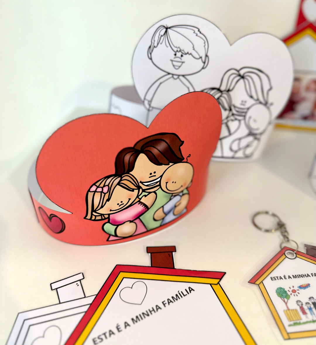 Lembrancinhas Dia da Família: Kit em PDF com Moldura — amostra 7: Trabalhe o Dia da Família na Educação Infantil com um kit…