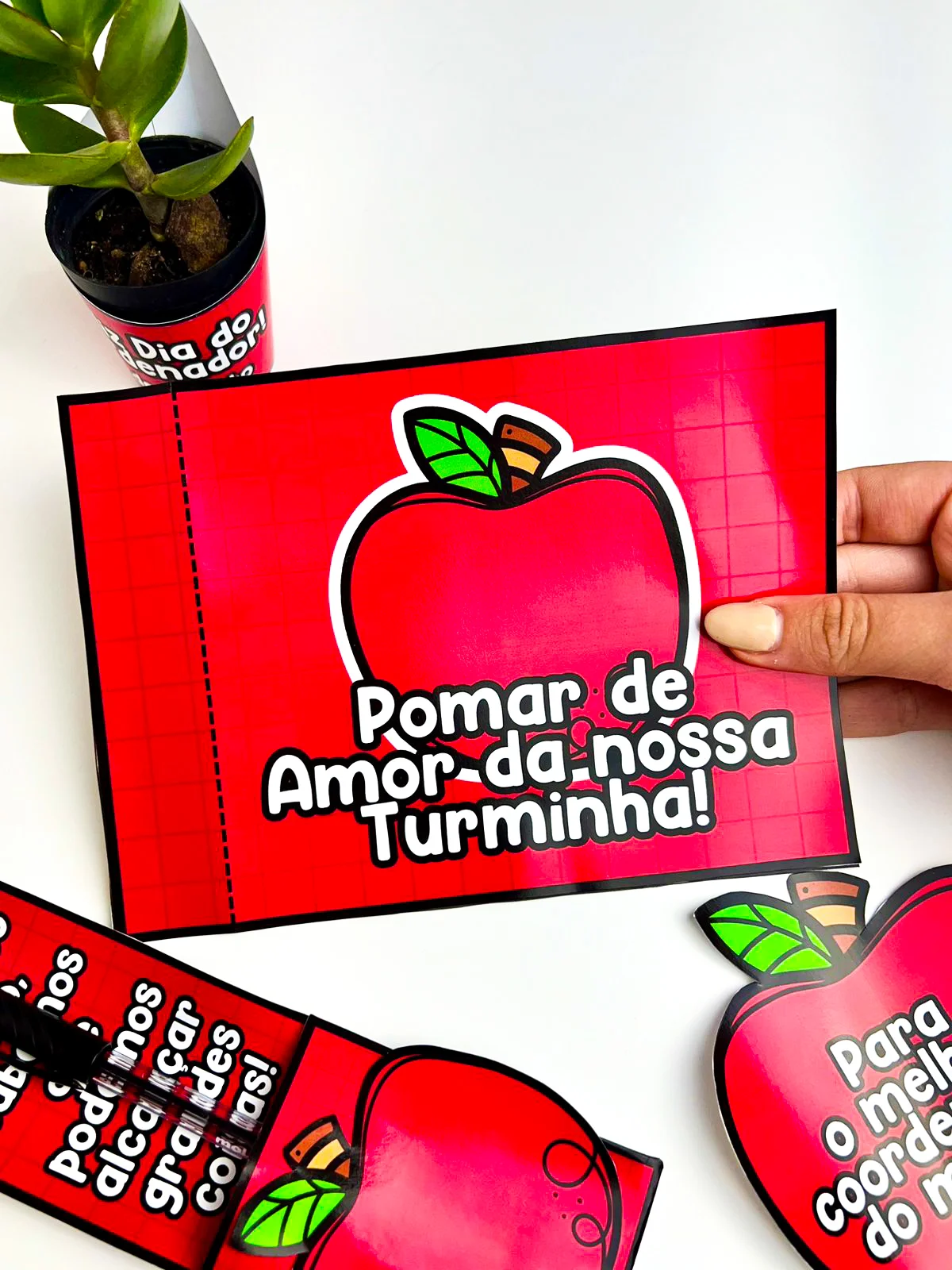 Lembrancinhas Dia do Coordenador – Material Pedagógico — amostra 6: Este material consiste em um kit com quatro modelos de…