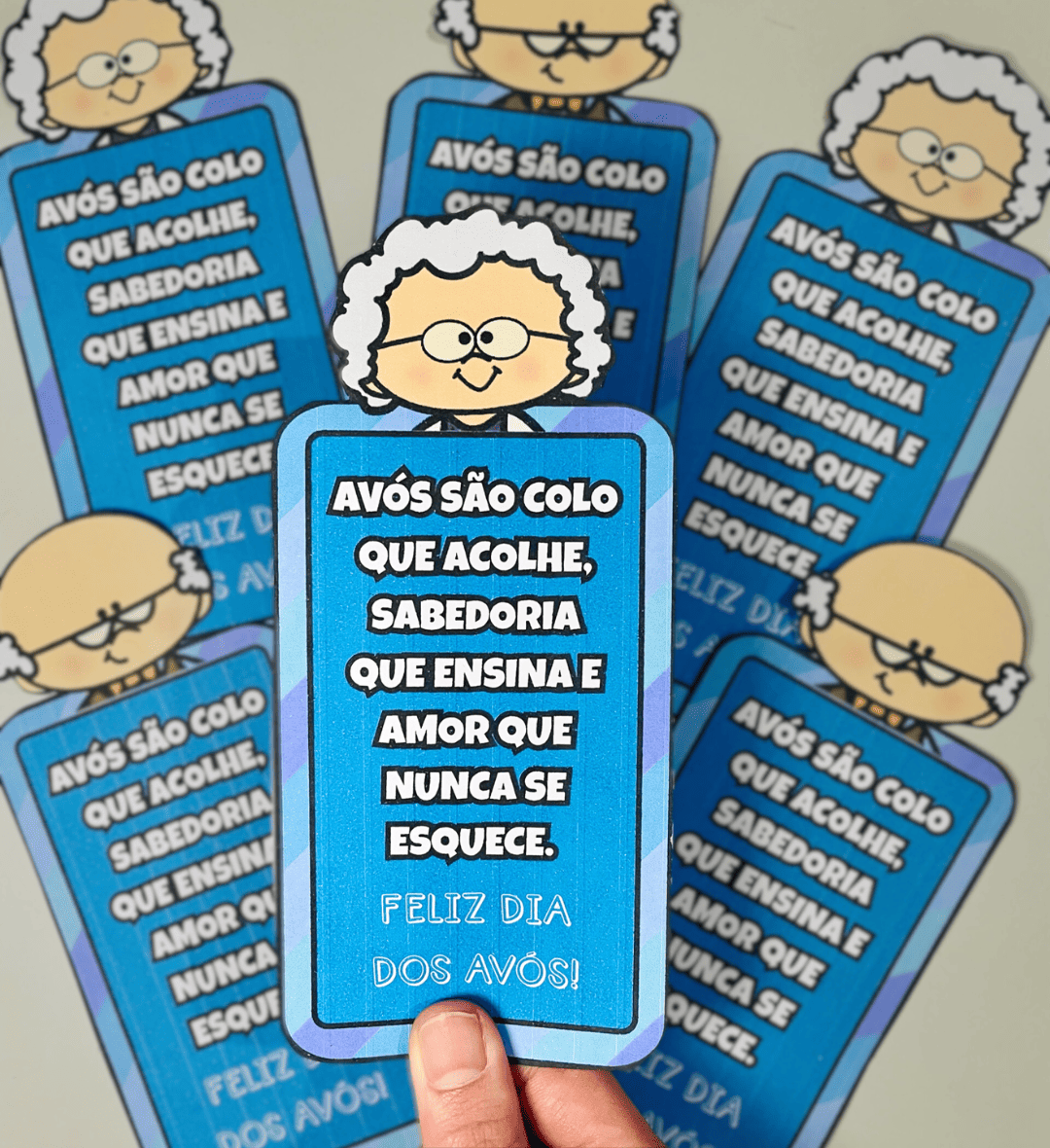 Lembrancinhas Dia dos Avós: Cartões e Porta-Chazinho em PDF — amostra 5: Celebre o Dia dos Avós com cartões para a vovó e o…