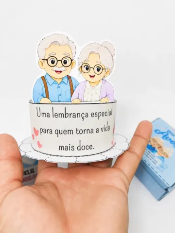 Lembrancinhas Dia Dos Avós – PDF para Imprimir — amostra 3: Celebre o Dia dos Avós com um kit de lembrancinhas delicado,…