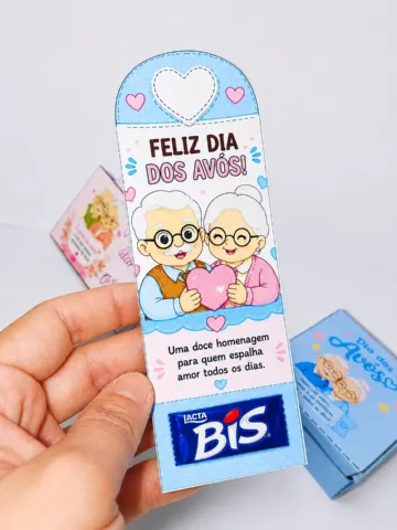 Lembrancinhas Dia Dos Avós – PDF para Imprimir — amostra 4: Celebre o Dia dos Avós com um kit de lembrancinhas delicado,…