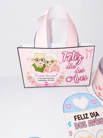 Lembrancinhas Dia Dos Avós – PDF para Imprimir — amostra 5: Celebre o Dia dos Avós com um kit de lembrancinhas delicado,…