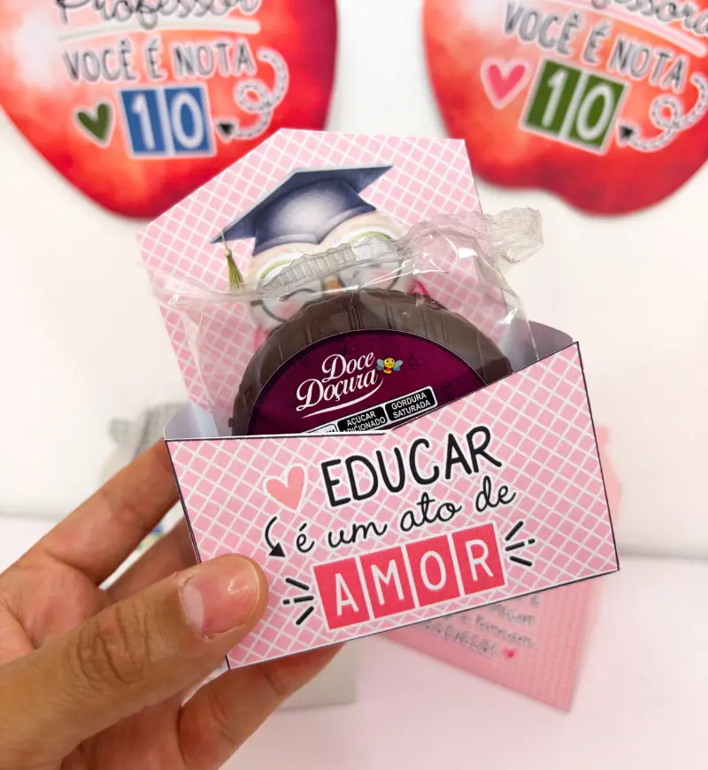 Lembrancinhas Dia dos Professores: Kit de Caixinhas em PDF — amostra 6: Prepare uma homenagem afetuosa com caixinhas para o…