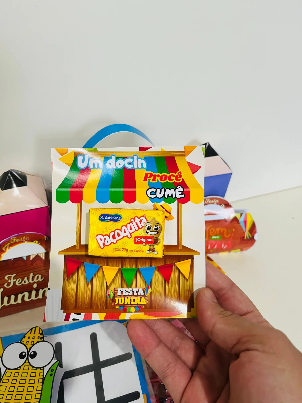 Lembrancinhas Festa Junina – PDF para Imprimir — amostra 1: Formato e entrega