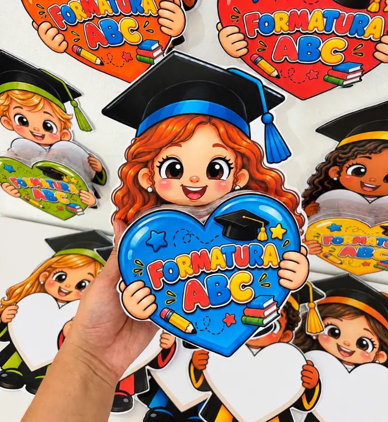 Lembrancinhas Formatura - Coração – PDF para Imprimir — capa do material