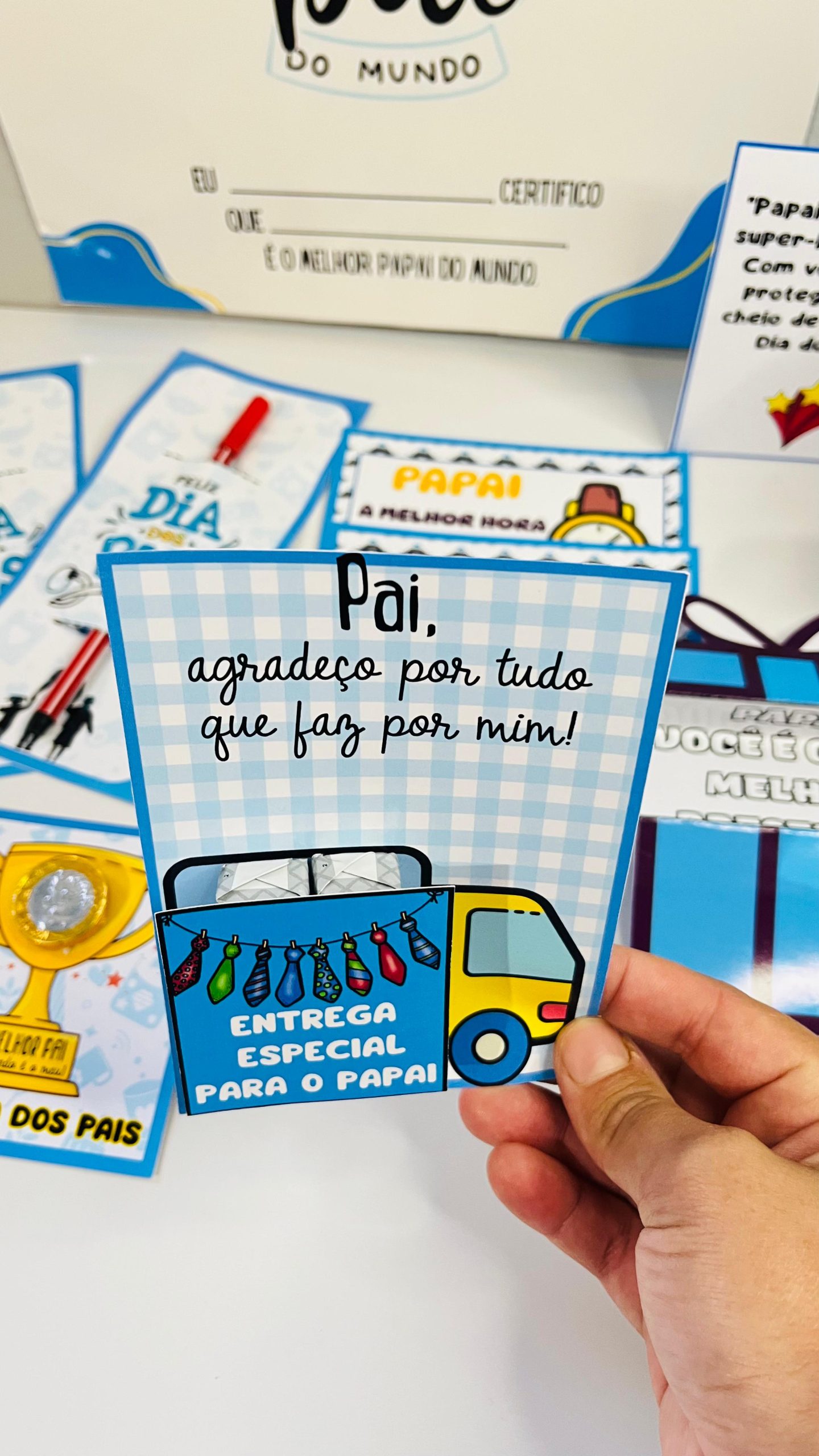 Lembrancinhas para o Dia dos Pais – PDF para Imprimir — amostra 5: Lembrancinhas para o Dia dos Pais Surpreenda os papais…