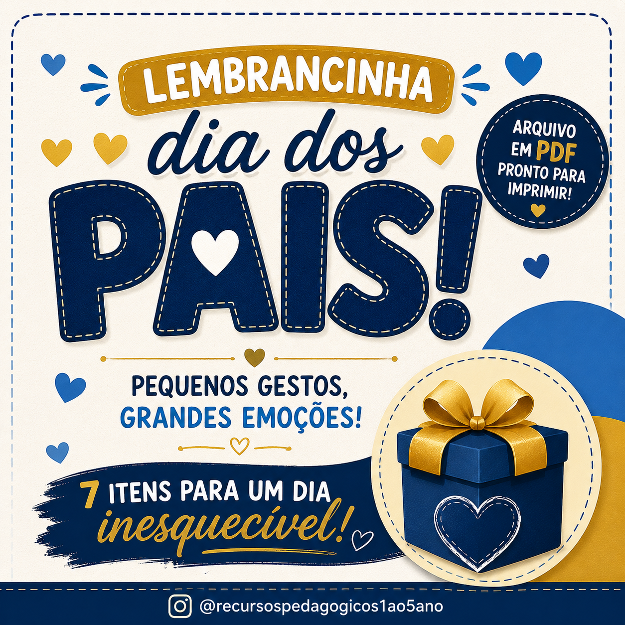 Lembrancinhas para o Dia dos Pais – PDF para Imprimir — capa do material