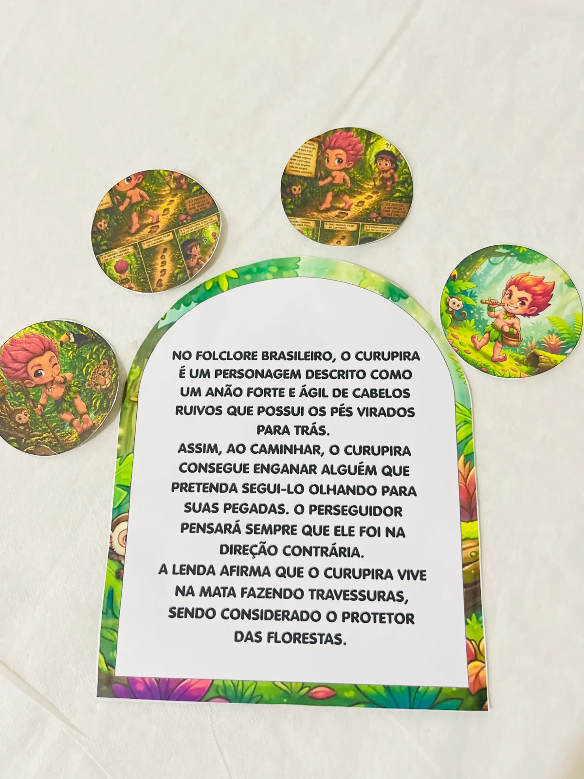 Lenda do Curupira : Personagem do folclore Brasileiro — amostra 3: A Lenda do Curupira 🔥🌿 Você já ouviu passos na mata