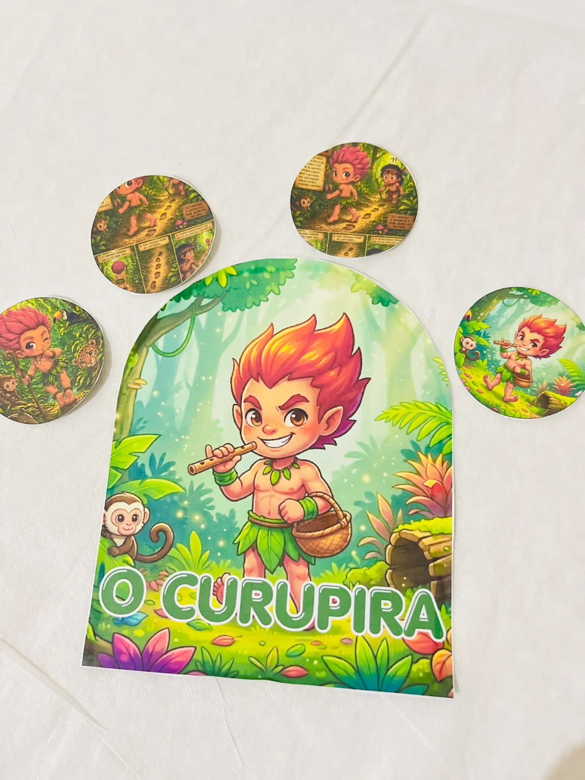 Lenda do Curupira : Personagem do folclore Brasileiro — capa do material