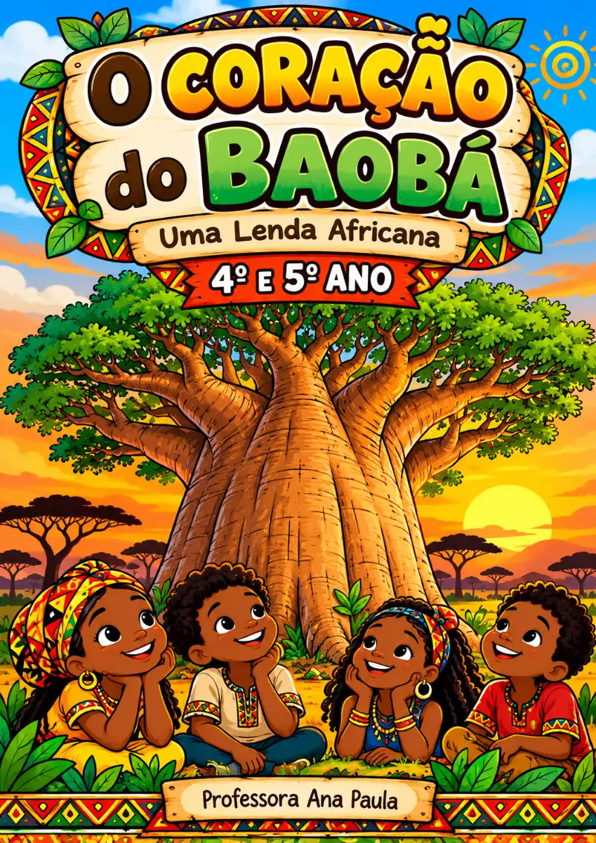 Lendas e culturas africanas "O coração do Baobá" 4º e 5º ano — Atividades para Ensino Fundamental I (1º–5º): A lenda do…