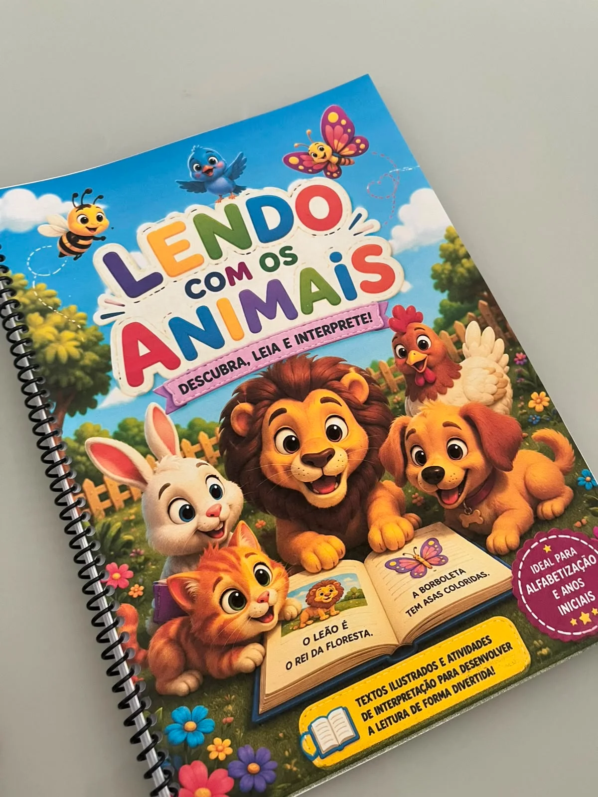 Lendo com os animais | Educação Infantil e Anos Iniciais — capa do material