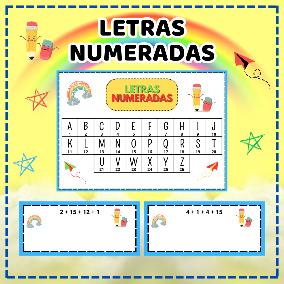 Letra enumerada – PDF para Imprimir — capa do material
