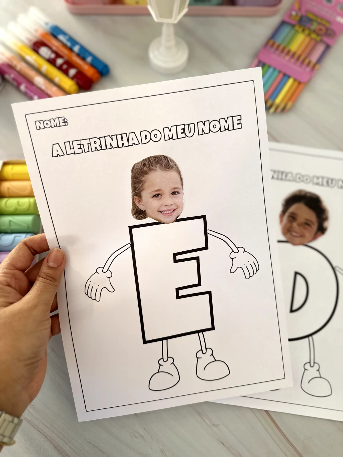 Letrinha do Meu Nome – PDF para Imprimir | Educação Infantil — amostra 1: O que vem no material