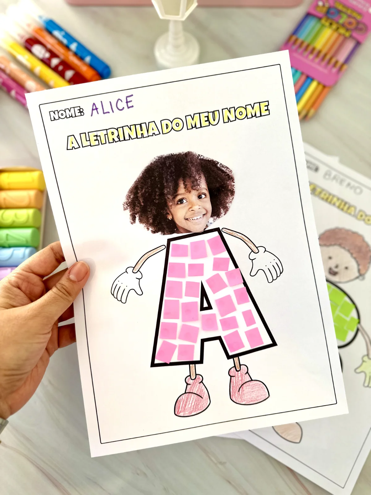 Letrinha do Meu Nome – PDF para Imprimir | Educação Infantil — amostra 5: Atividade “A Letrinha do meu nome” para trabalhar…