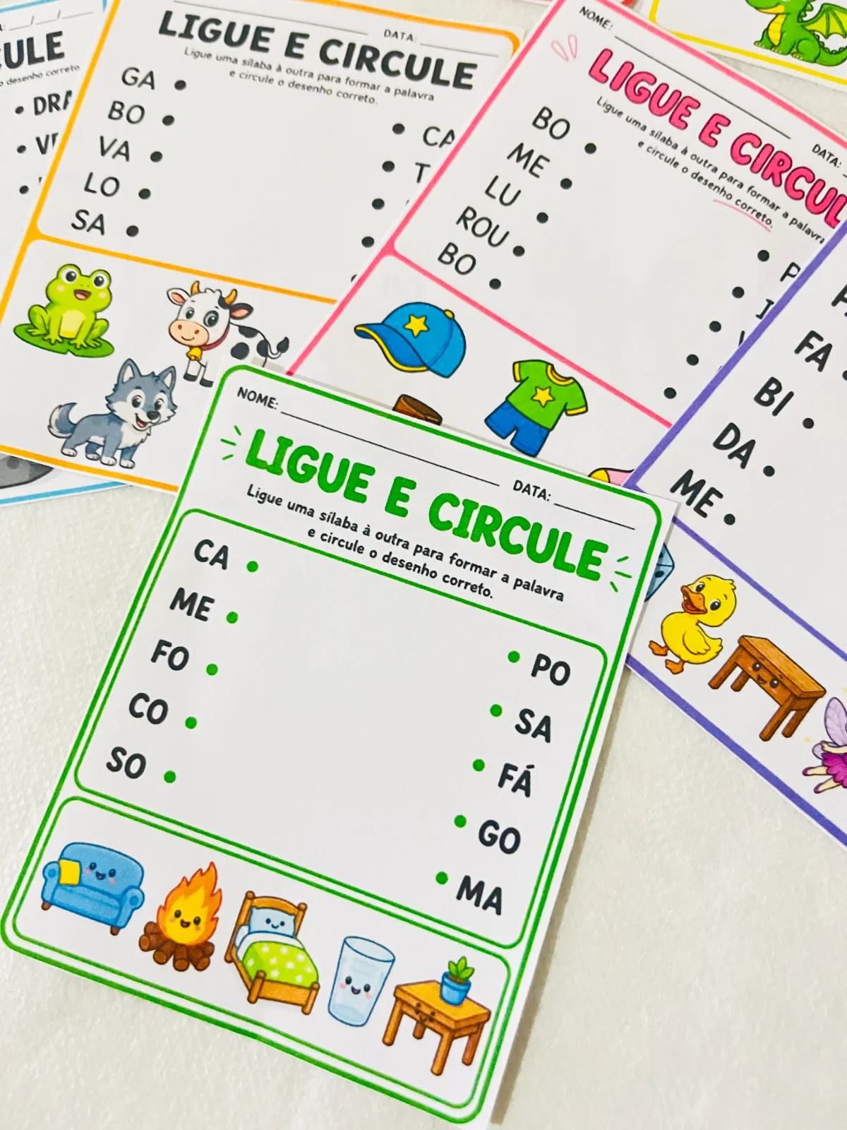 LIGUE E CIRCULE – Atividades para Imprimir — amostra 2: Sobre o LIGUE E CIRCULE