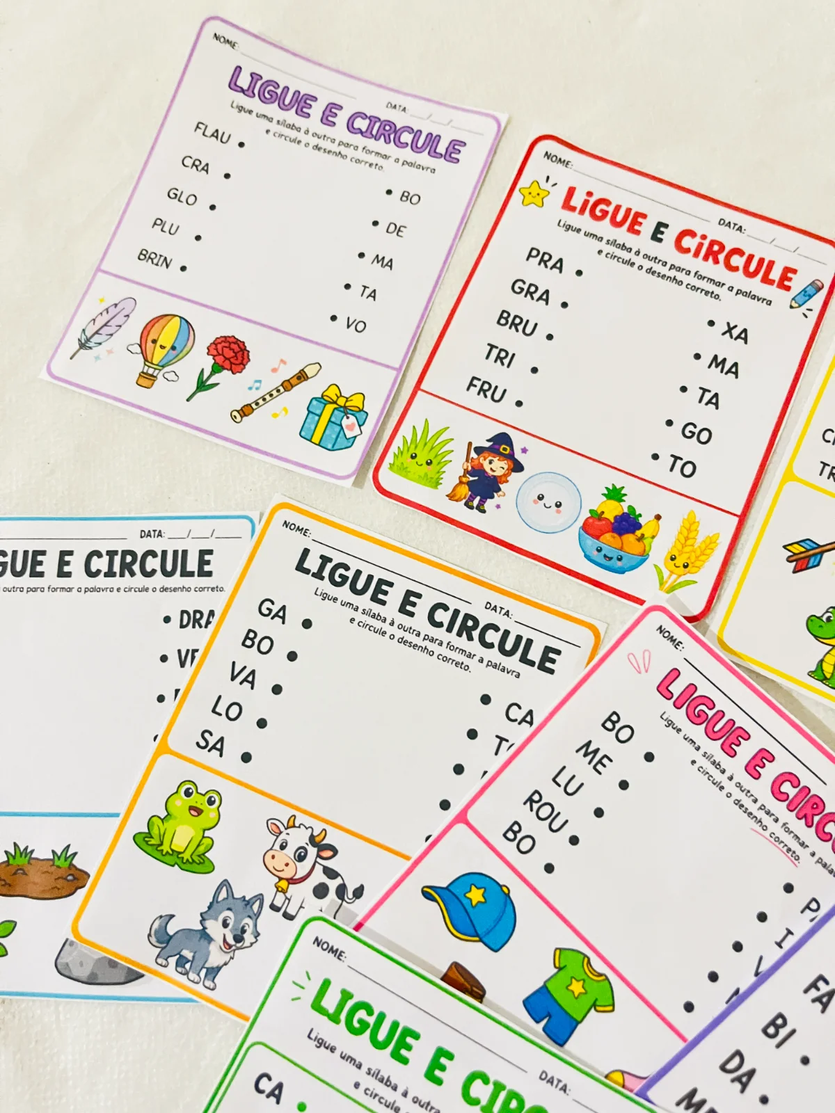 LIGUE E CIRCULE – Atividades para Imprimir — amostra 3: Uma proposta prática e envolvente para complementar suas aulas e…