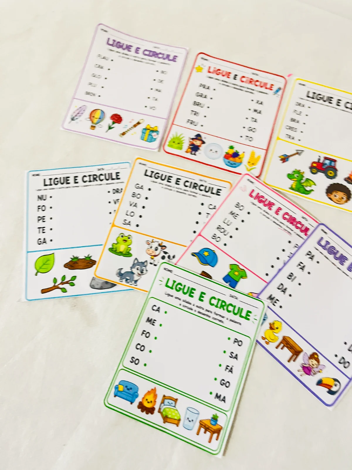 LIGUE E CIRCULE – Atividades para Imprimir — capa do material