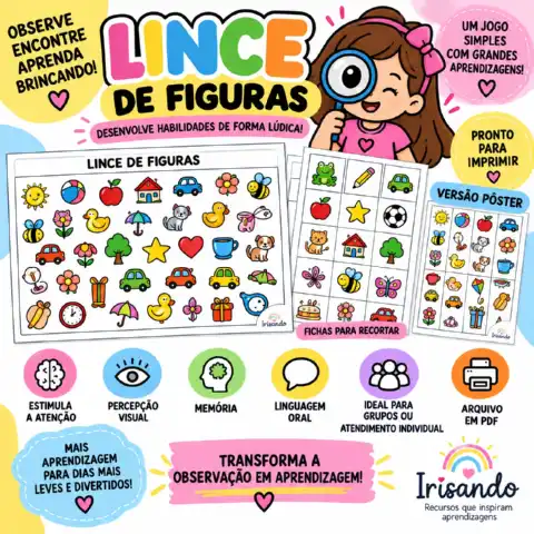 Lince de Figuras – Jogo Pedagógico de Atenção — capa do material