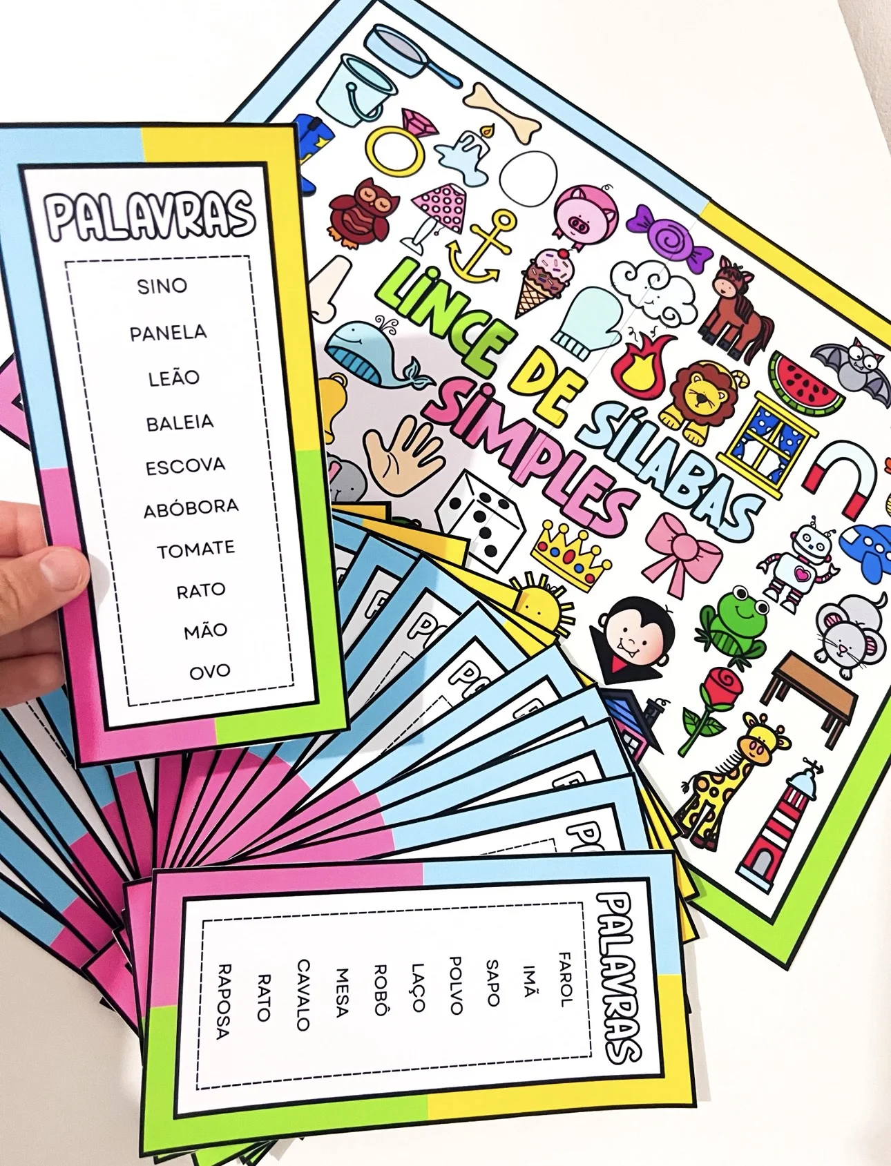 Lince de palavras sílabas simples — amostra 2: Lince de Palavras – Sílabas Simples Este material pedagógico é ideal para…