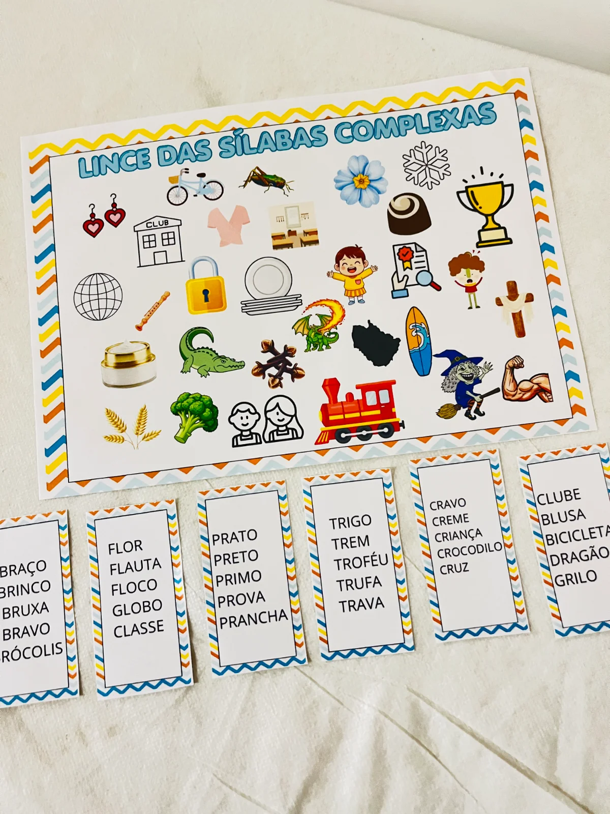 Lince – sílabas complexas – PDF para Imprimir | Alfabetização — capa do material