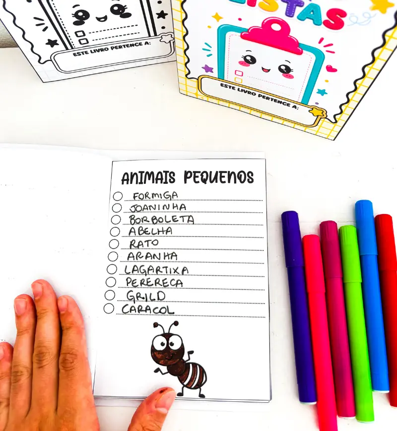 Listas para alfabetização: Meu Livro de Listas em PDF — amostra 3: Como usar as listas em sala de aula