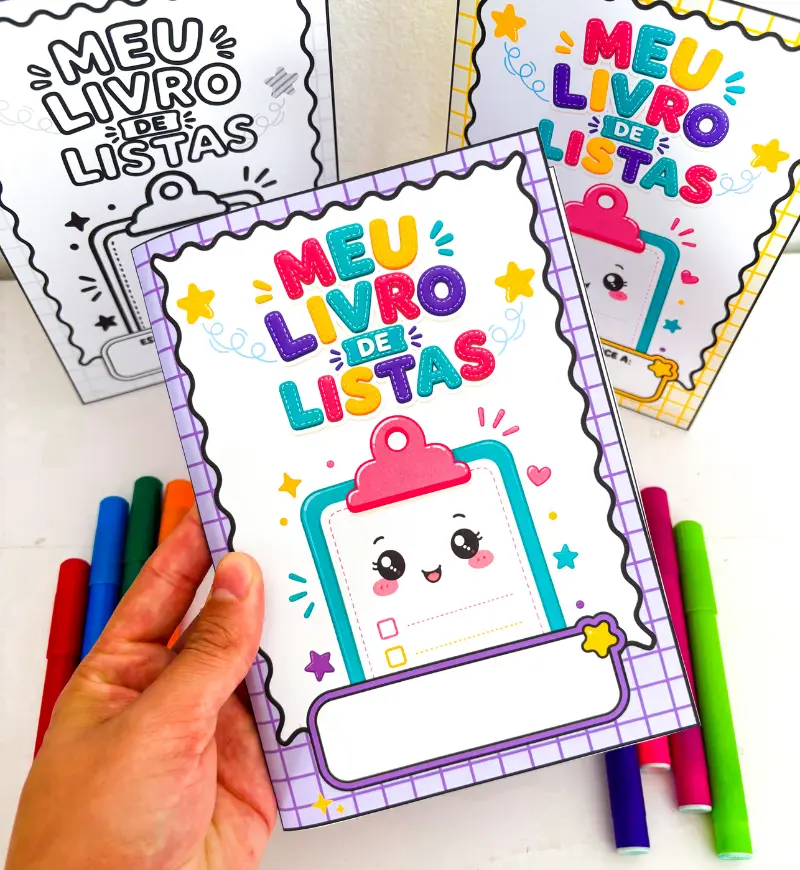 Listas para alfabetização: Meu Livro de Listas em PDF — capa do material