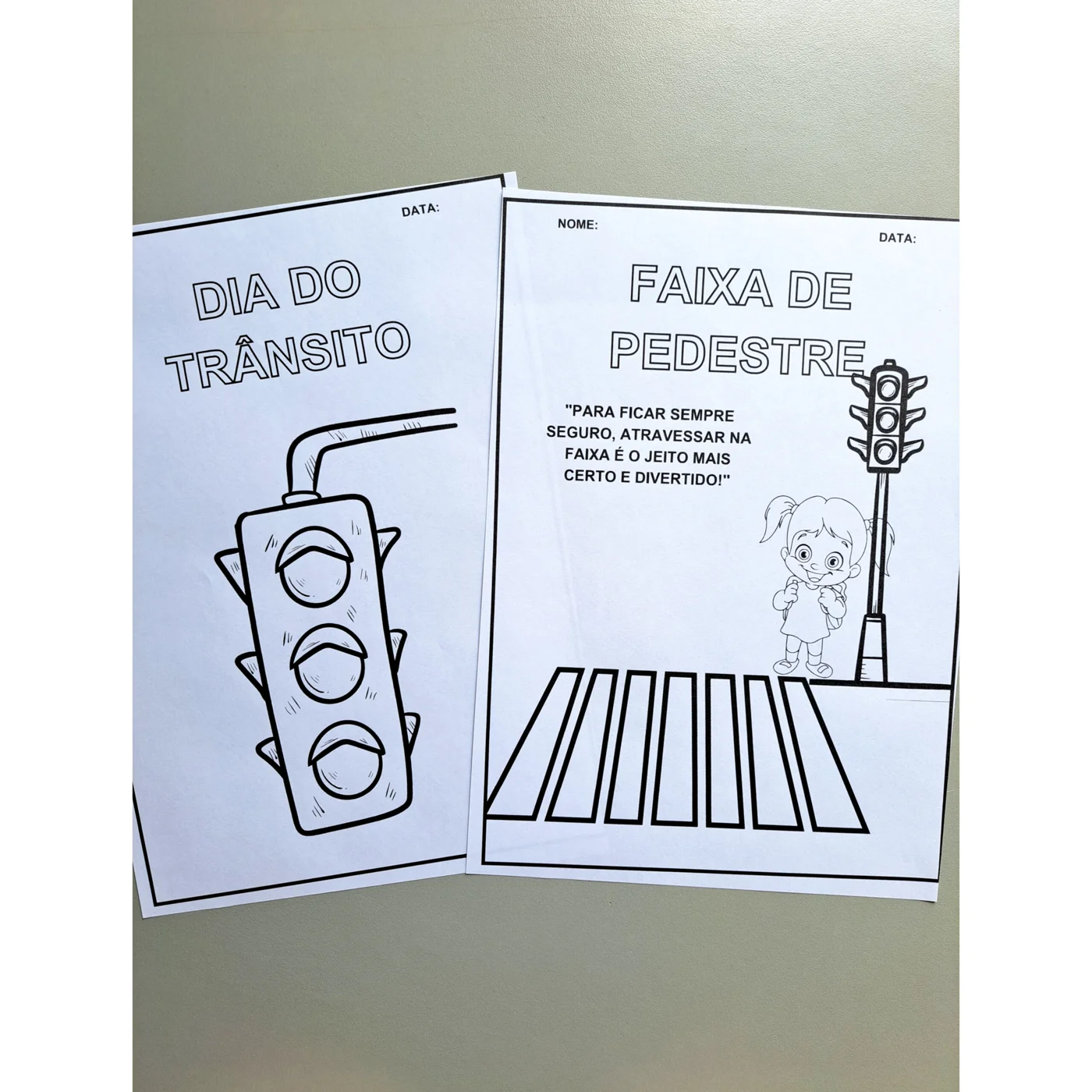 Livrinho da semana do trânsito — amostra 2: Atividades para trabalhar na semana do trânsito São 8 folhas com atividades…