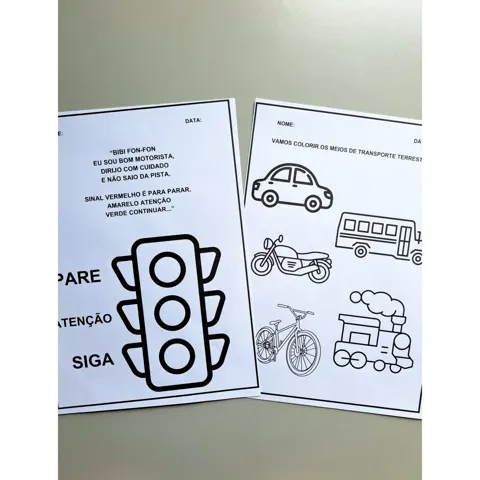 Livrinho da semana do trânsito — capa do material