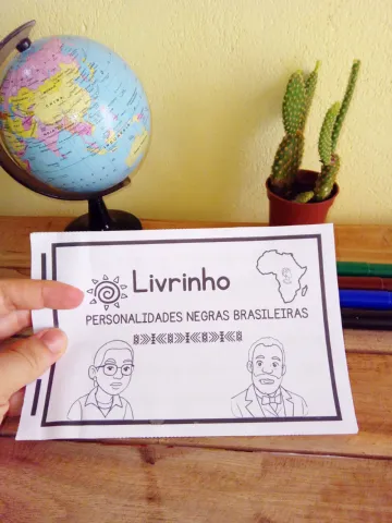 Livrinho das Personalidades Negras Brasileiras - Consciência Negra — capa do material