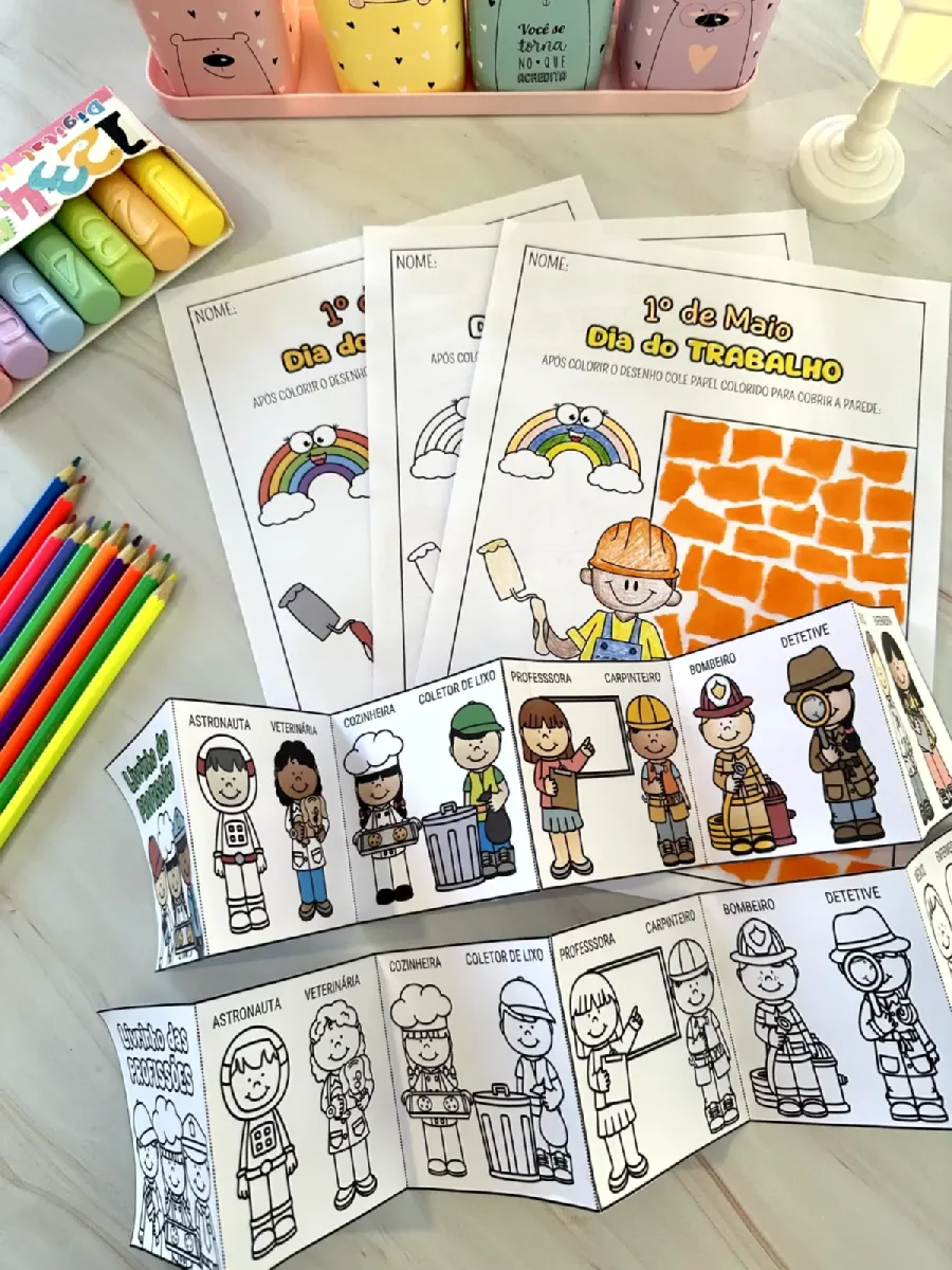 Livrinho Das Profissoes – PDF para Imprimir | Educação Infantil — Alfabetização para Educação Infantil: Atividade Dia do…