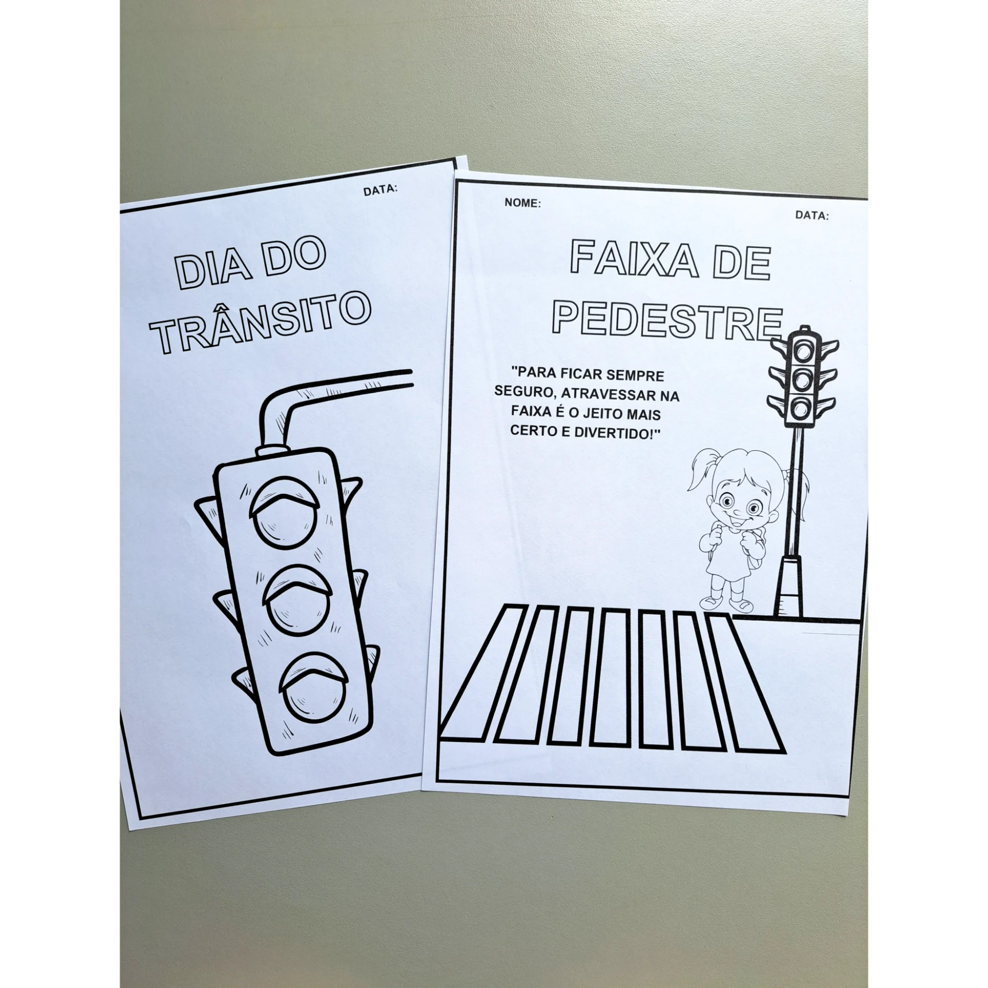LIVRINHO DE ATIVIDADES SOBRE O TRÂNSITO - ATIVIDADE LUDICA — amostra 3: Um livrinho de atividades pensado para trabalhar a…