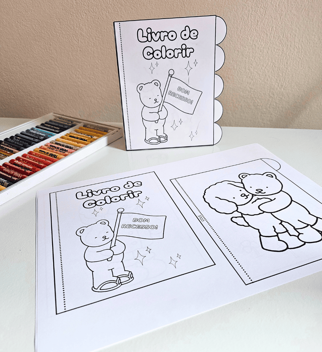 Livrinho de colorir Bom Recesso com imagens Bobbie Goods — amostra 3: Como usar em sala de aula