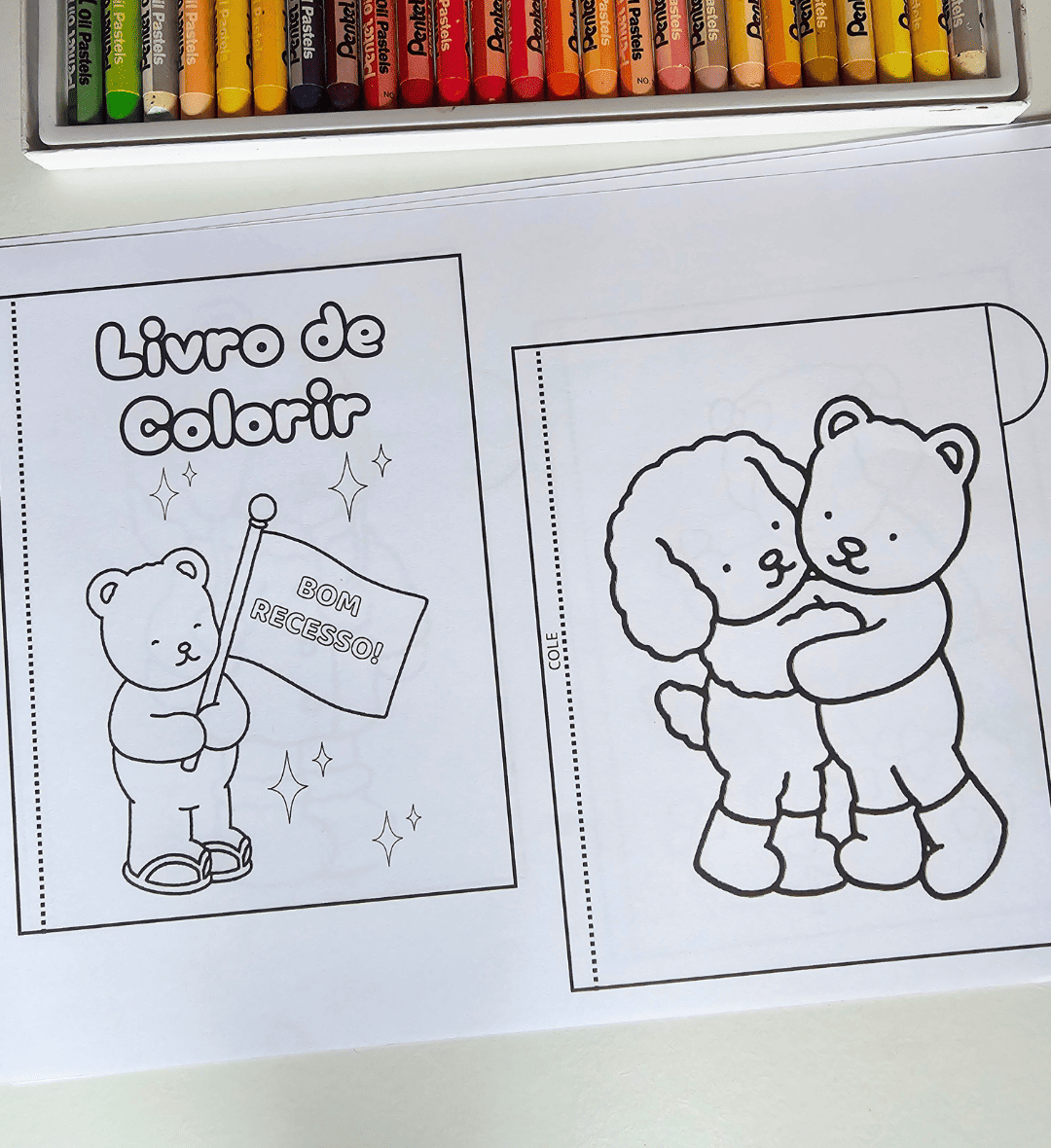 Livrinho de colorir Bom Recesso com imagens Bobbie Goods — amostra 5: Um recurso para propor momentos de pintura com o tema…