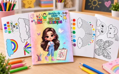 Livrinho de Colorir Dia das Crianças – 14 Atividades em PDF — capa do material