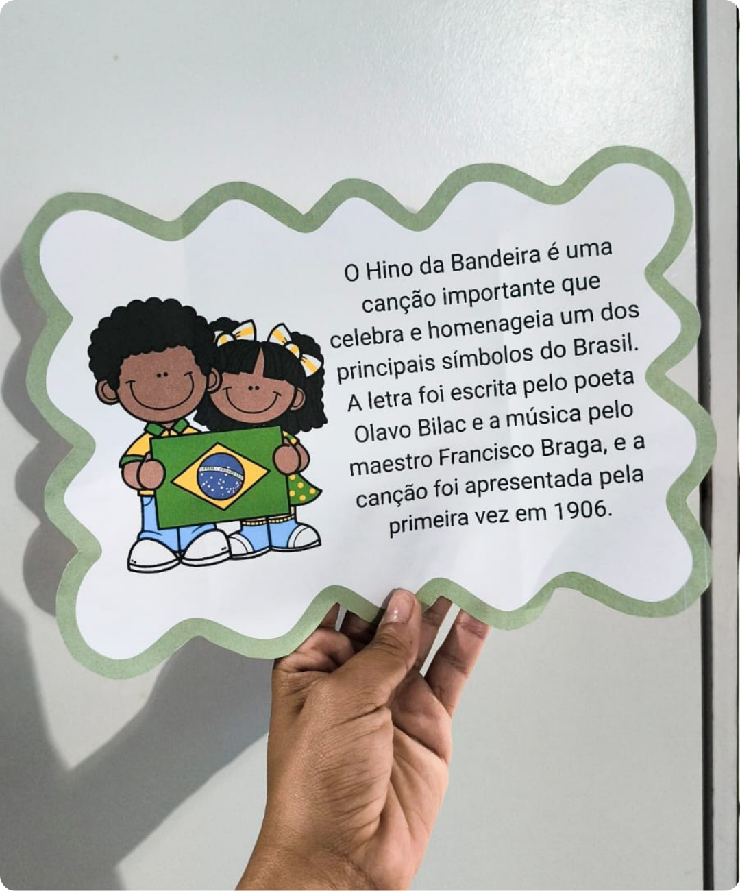 Livrinho de curiosidades da bandeira para imprimir — amostra 1: Um livrinho impresso para conversar sobre a bandeira