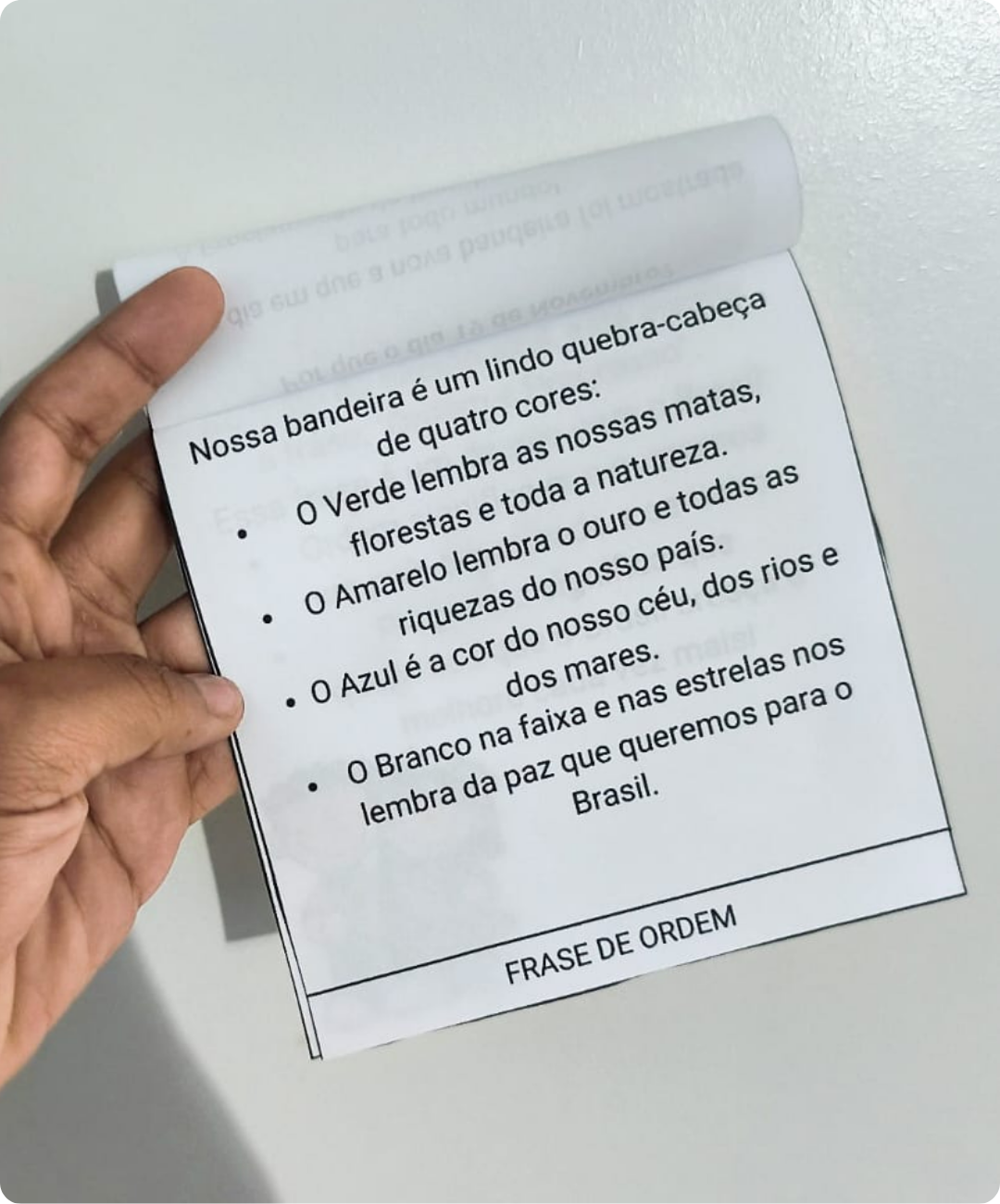 Livrinho de curiosidades da bandeira para imprimir — amostra 2: Como conduzir a aplicação em sala