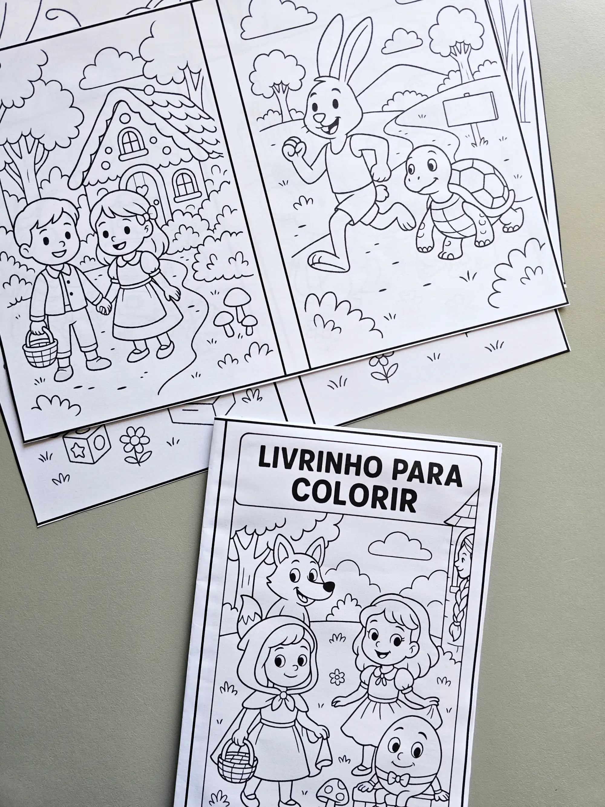 LIVRINHO DE LEITURA – CLÁSSICOS PARA COLORIR - ALFABETIZAÇÃO — amostra 2: ✨ Histórias que encantam, personagens que as…