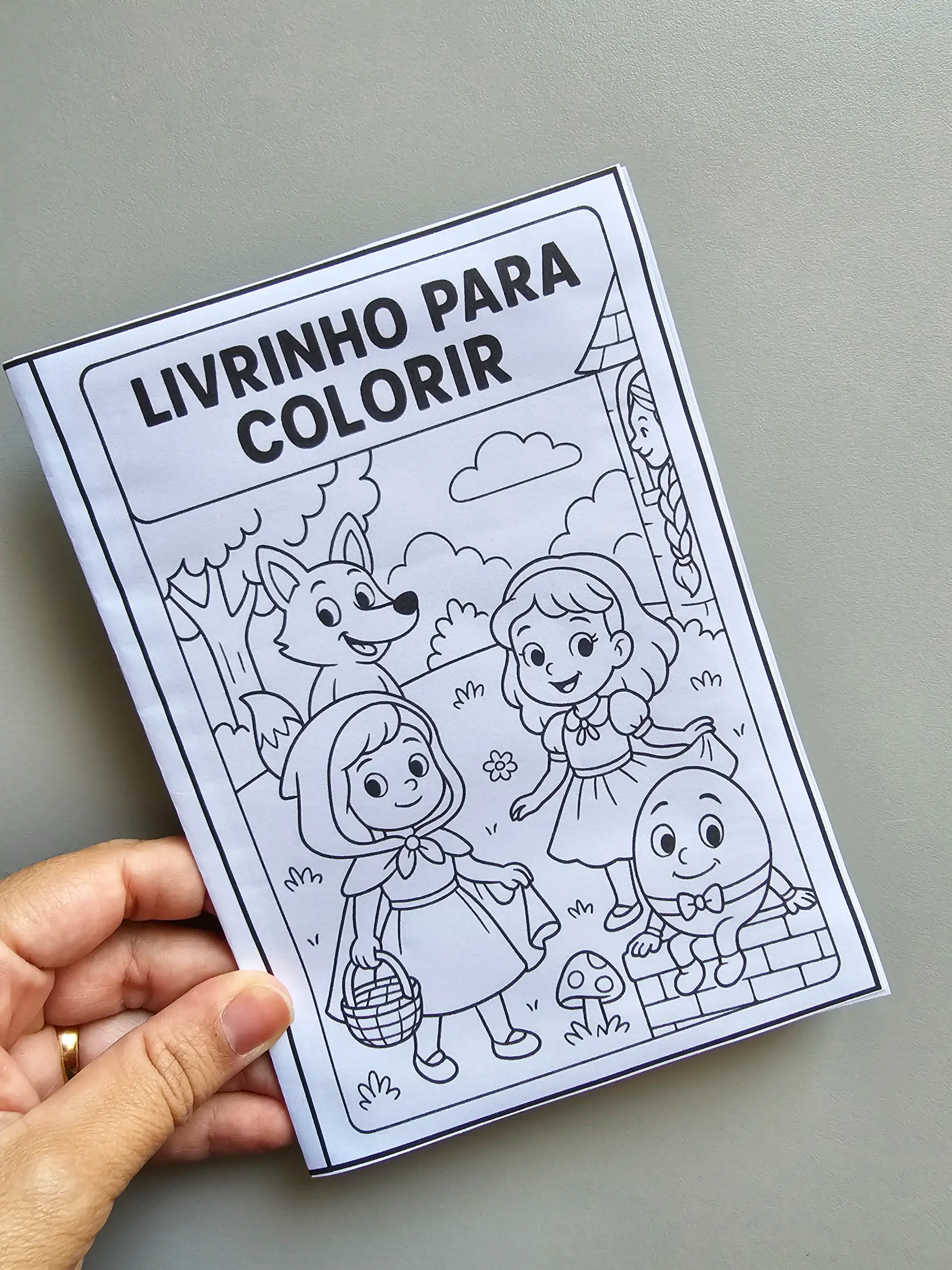 LIVRINHO DE LEITURA – CLÁSSICOS PARA COLORIR - ALFABETIZAÇÃO — amostra 3: ✨ Histórias que encantam, personagens que as…
