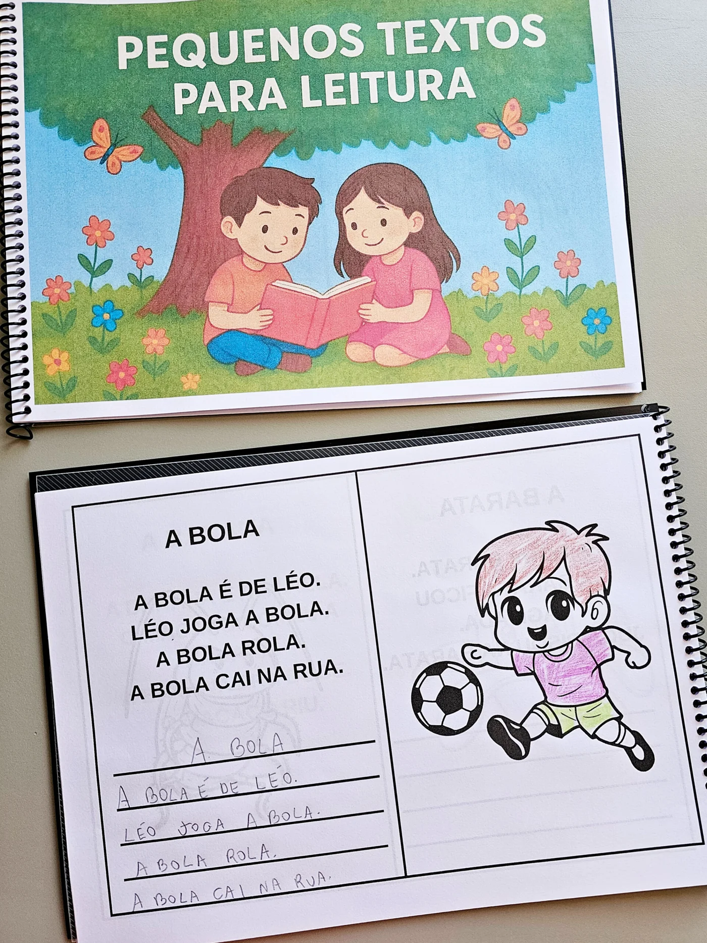 Livrinho de leitura sílabas simples letra bastão e cursiva — amostra 1: 📖✨ Livrinho de Leitura com Sílabas Simples Um…