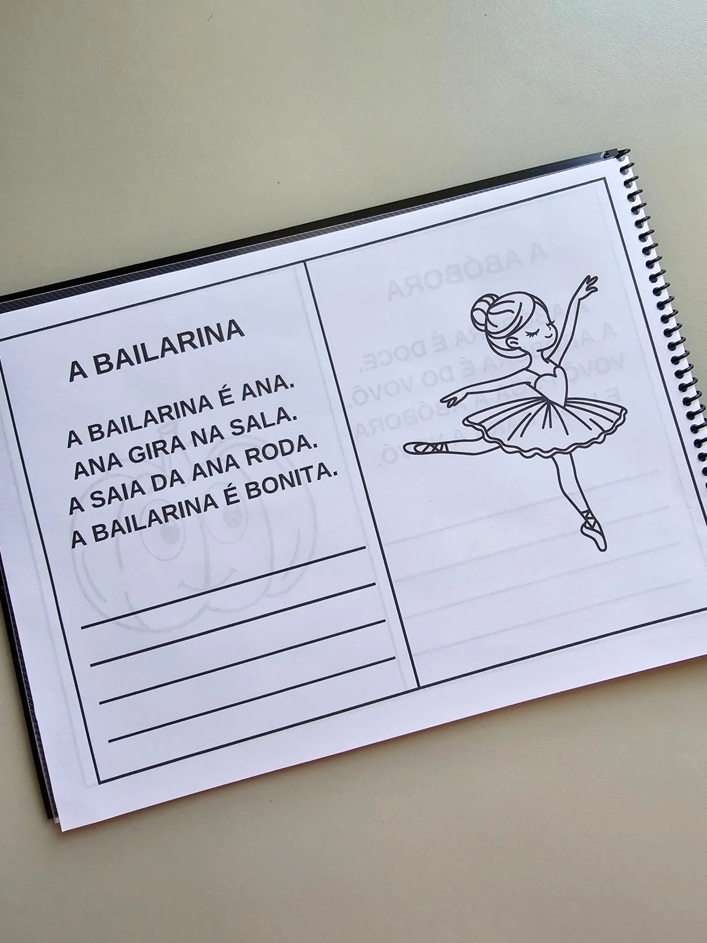 Livrinho de leitura sílabas simples letra bastão e cursiva — amostra 2: 📖✨ Livrinho de Leitura com Sílabas Simples Um…